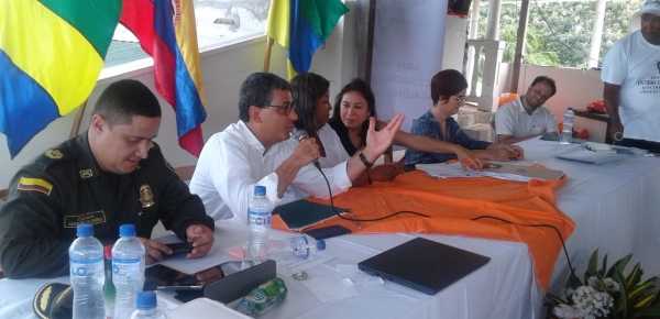 Autoridades nacionales se reunieron en Chocó para socializar avances del plan de choque para la problemática migratoria de la frontera entre Colombia y Panamá