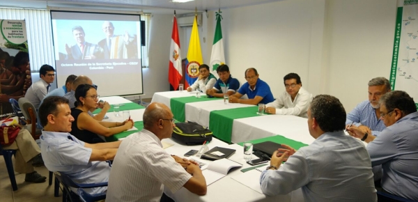 Director para Desarrollo y la Integración Fronteriza lideró la octava reunión de la Secretaría Ejecutiva de la Comisión Binacional para la Zona de Integración Fronteriza Colombia-Perú