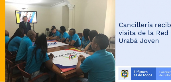 Cancillería recibió visita de la Red Urabá Joven