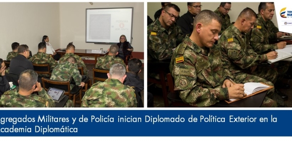 Agregados Militares y de Policía inician Diplomado de Política Exterior en la Academia Diplomática en el 2017