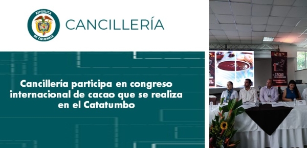 Cancillería participa en congreso internacional de cacao 