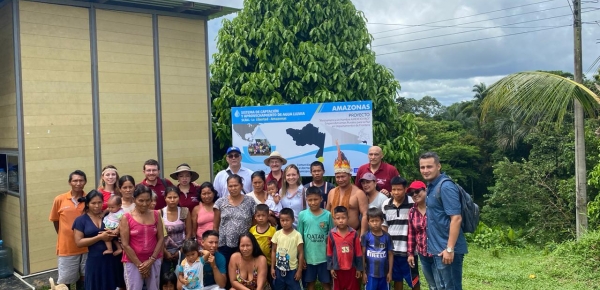 Cancillería lideró visita de seguimiento a Proyecto de Sistema de Abastecimiento de Agua Lluvia en comunidades indígenas del departamento del Amazonas