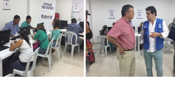 Gerente de Frontera en Venezuela y Cancillería visitaron puestos de Registro Administrativo de Migrantes Venezolanos en Colombia (RAMV)