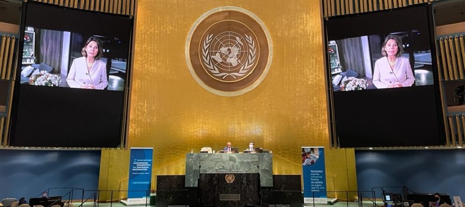 Vicepresidente Canciller Marta Lucía Ramírez participa en el debate temático de alto nivel de la ONU: “Impulsando la vacunación universal”